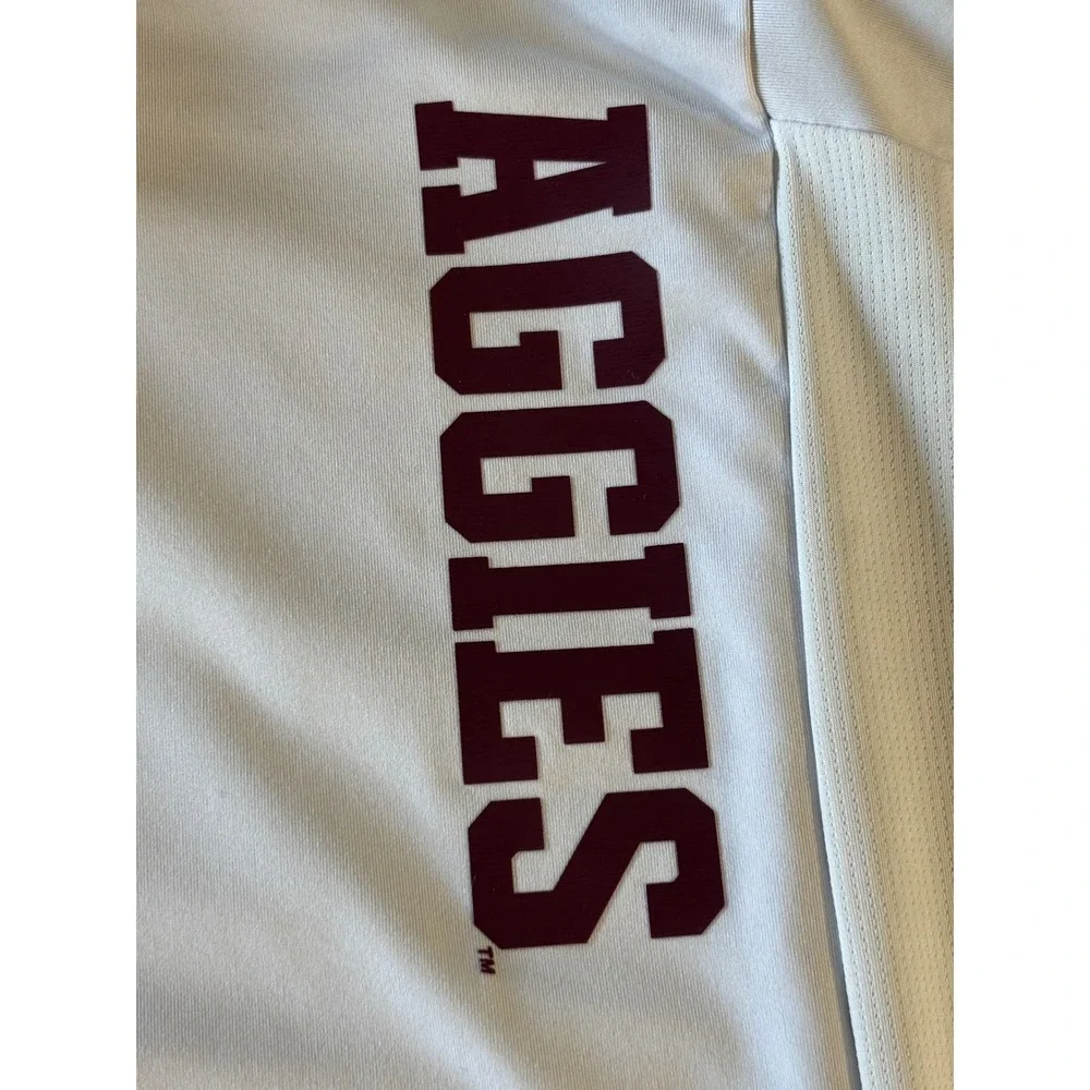 Adidas Texas A&M Aggies Mens Aeroready Polo Shirt Gray Large NCAA Sideline